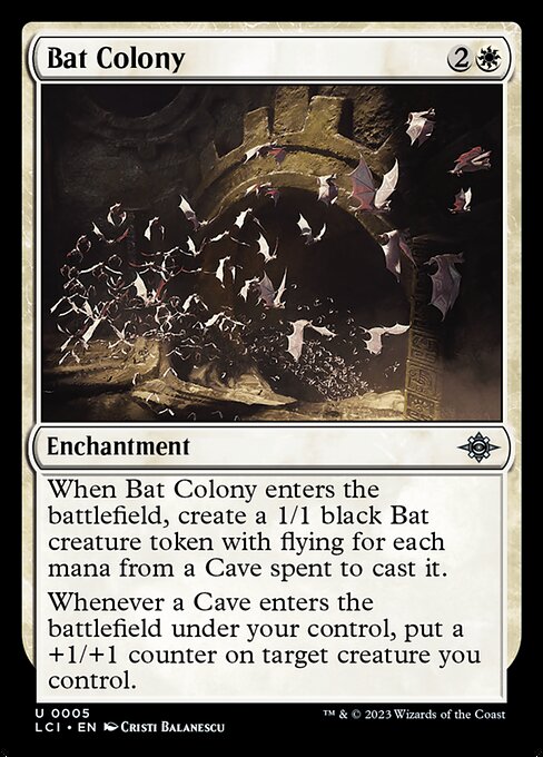 Bat Colony - The Lost Caverns of Ixalan LCI - NM - 0005 U