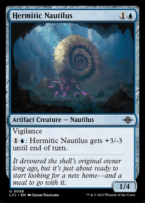 Hermitic Nautilus - The Lost Caverns of Ixalan LCI - NM - 0058 U