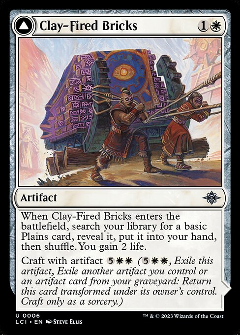 Clay-fired Bricks - The Lost Caverns of Ixalan LCI - NM - 0006 U