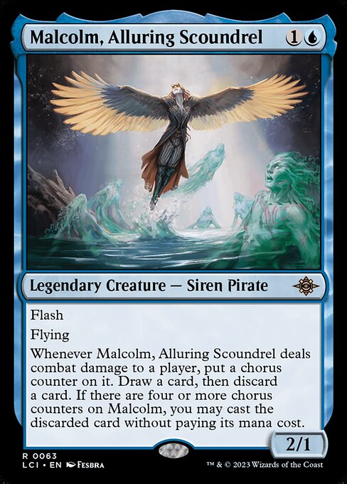 Malcolm, Alluring Scoundrel - The Lost Caverns of Ixalan LCI - NM - 0063 R