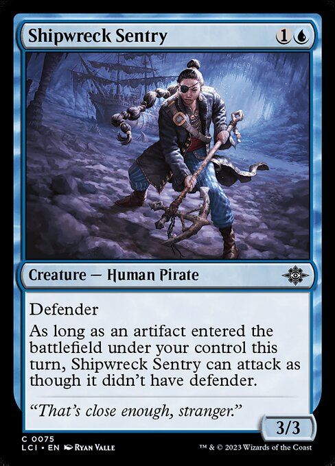 Shipwreck Sentry - The Lost Caverns of Ixalan LCI - NM - 0075 C