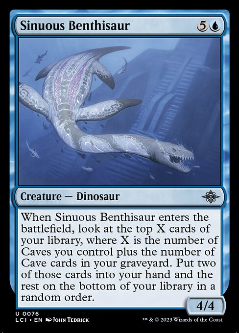 Sinous Benthisaur - The Lost Caverns of Ixalan LCI - NM - 0076 U