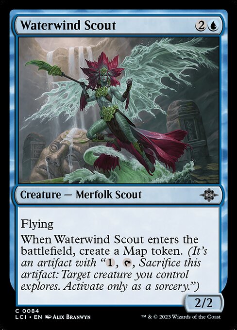 Waterwind Scout - The Lost Caverns of Ixalan LCI - NM - 0084 C