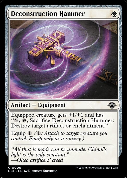 Deconstruction Hammer - The Lost Caverns of Ixalan LCI - NM - 0009 C