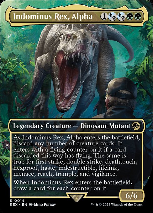 Indominus Rex, Alpha - Jurassic World Collection REX - NM - 0014 R (Borderless)