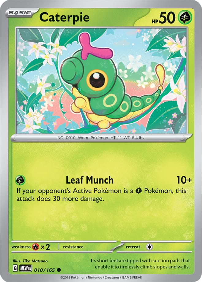 Caterpie - 010/165 C - Scarlet & Violet 151 - Pokemon TCG