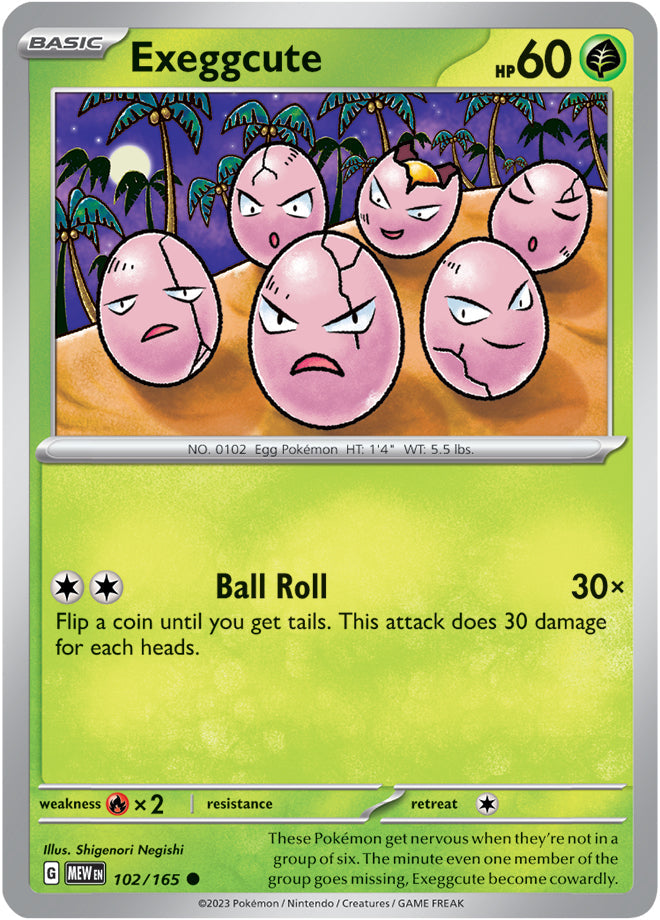 Exeggcute - 102/165 C - Scarlet & Violet 151 - Pokemon TCG