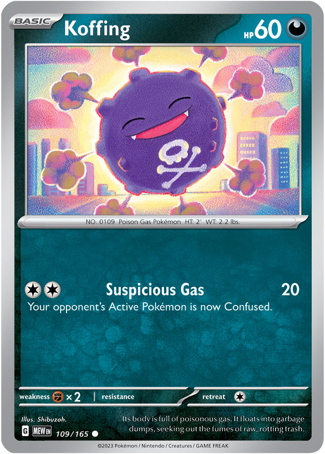 Koffing - 109/165 C - Scarlet & Violet 151 - Pokemon TCG