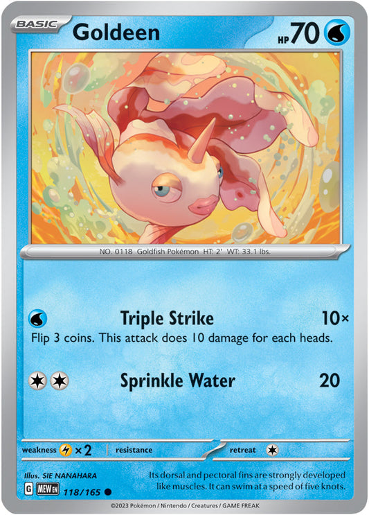 Goldeen - 118/165 C - Scarlet & Violet 151 - Pokemon TCG