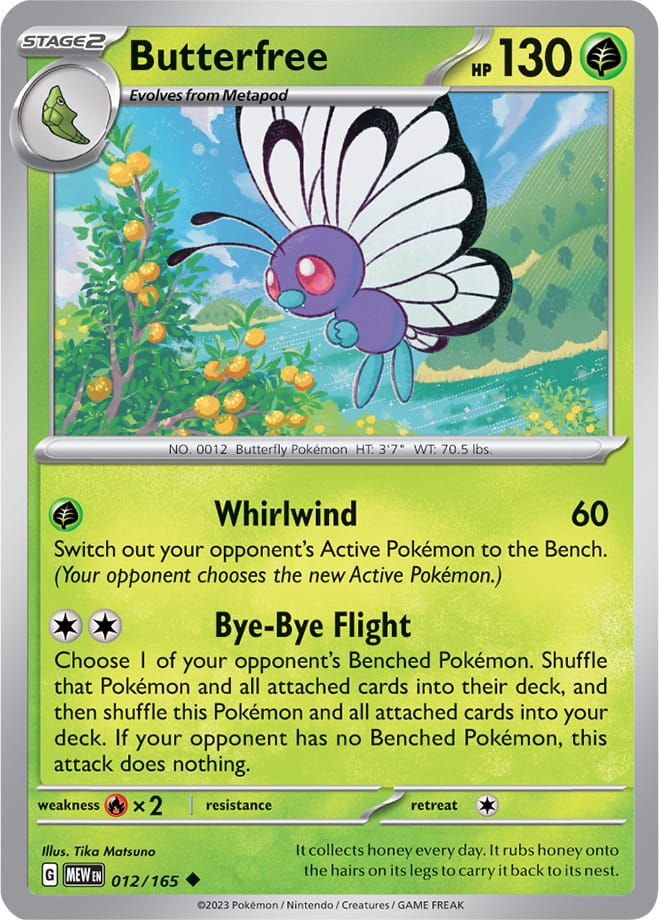 Butterfree - 012/165 UC - Scarlet & Violet 151 - Pokemon TCG