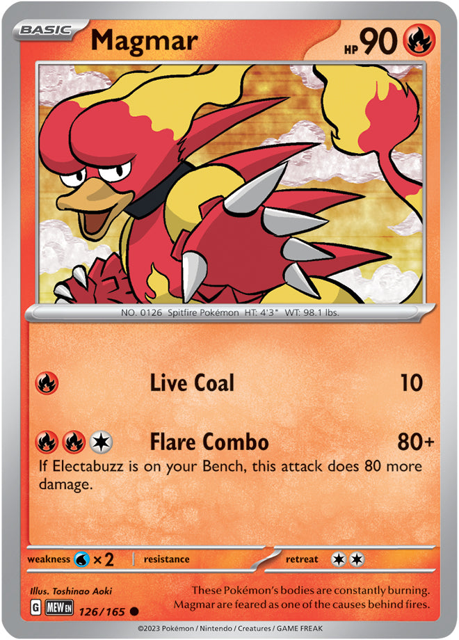 Magmar - 126/165 C - Scarlet & Violet 151 - Pokemon TCG