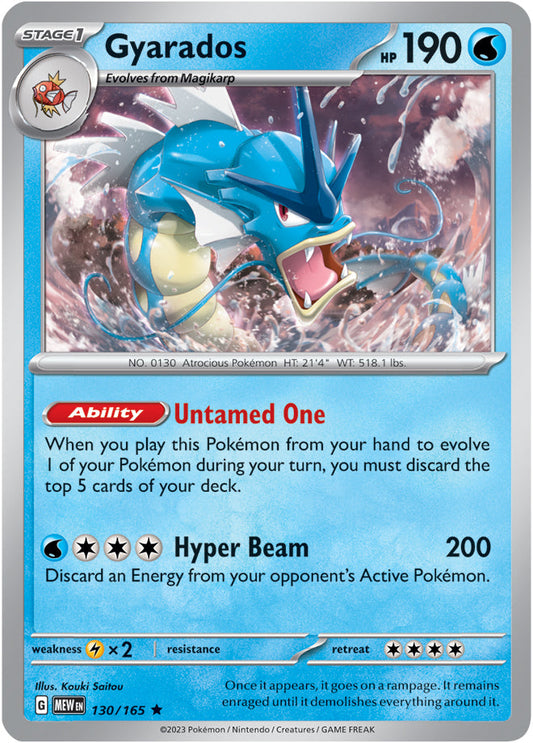 Gyrados - 130/165 R - Scarlet & Violet 151 - Pokemon TCG (Holo)