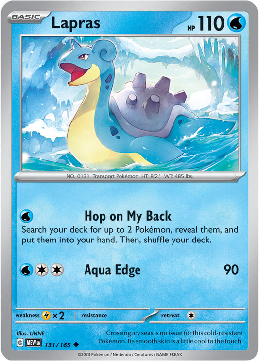 Lapras - 131/165 UC - Scarlet & Violet 151 - Pokemon TCG