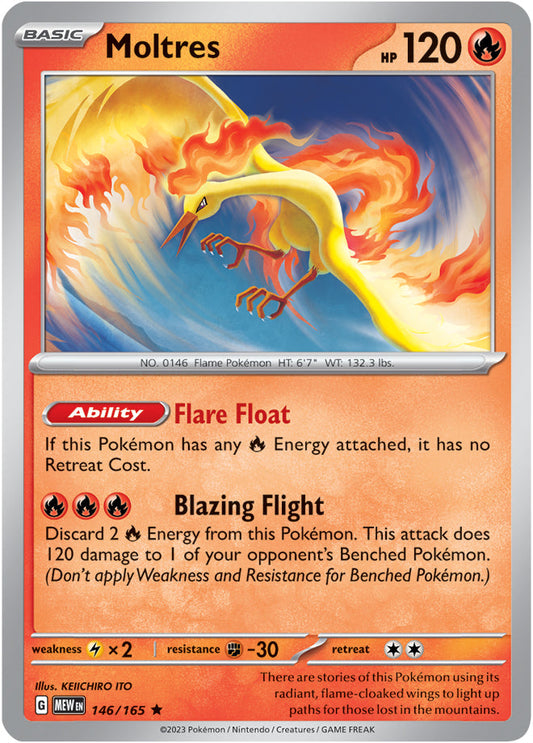 Moltres - 146/165 R - Scarlet & Violet 151 - Pokemon TCG