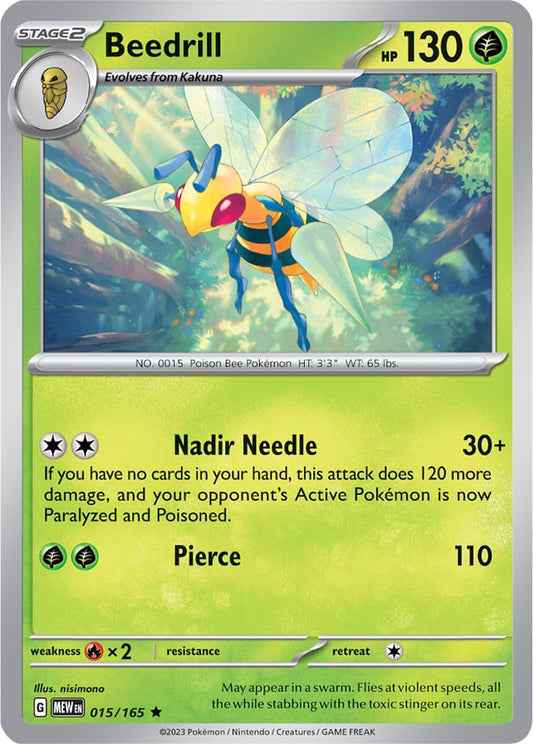 Beedrill - 015/165 R - Scarlet & Violet 151 - Pokemon TCG (Holo)