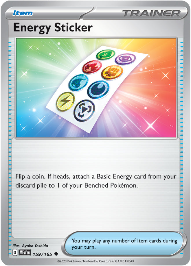 Energy Sticker - 159/165 UC - Scarlet & Violet 151 - Pokemon TCG