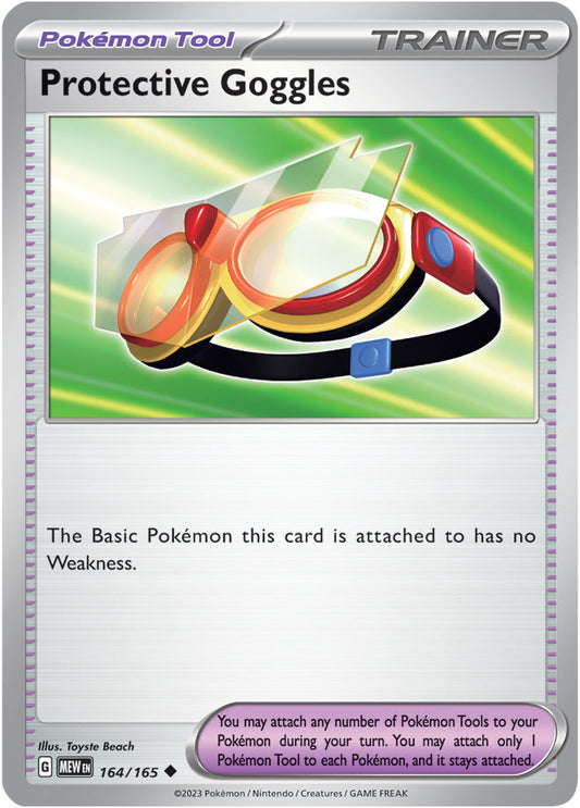 Protective Goggles - 164/165 UC - Scarlet & Violet 151 - Pokemon TCG