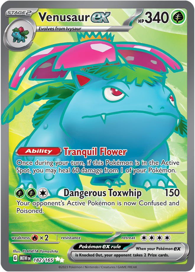 Venusaur ex - 182/165 UR - Scarlet & Violet 151 - Pokemon TCG (Holo)