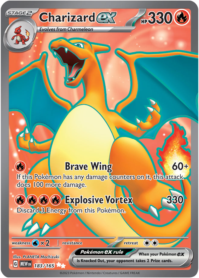 Charizard ex - 183/165 UR - Scarlet & Violet 151 - Pokemon TCG (Holo)