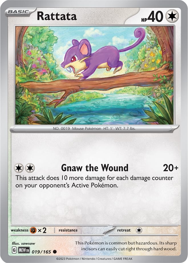 Rattata - 019/165 C - Scarlet & Violet 151 - Pokemon TCG