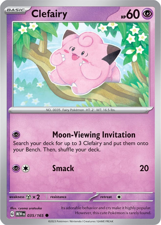 Clefairy - 035/165 C - Scarlet & Violet 151 - Pokemon TCG