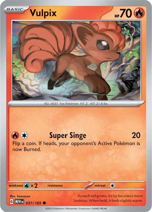 Vulpix 037/165 C - Scarlet & Violet 151 - Pokemon TCG