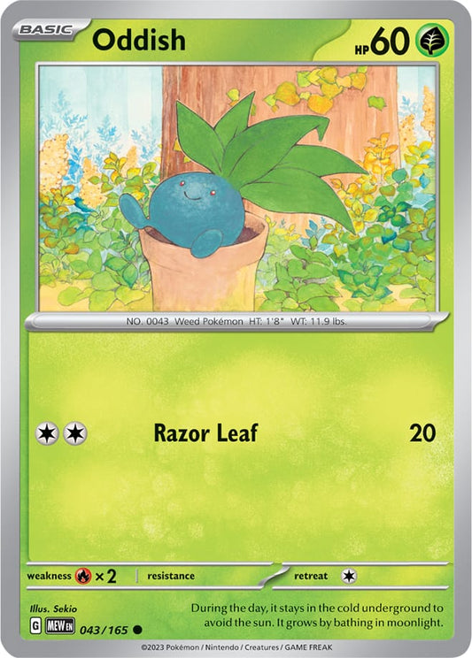 Oddish - 043/165 C - Scarlet & Violet 151 - Pokemon TCG