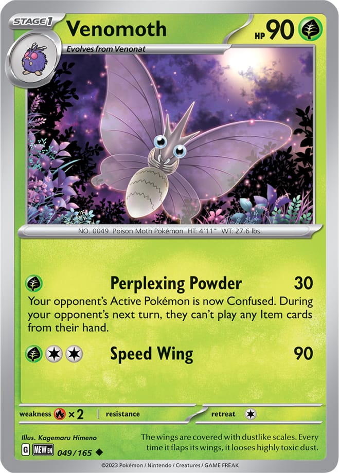 Venomoth - 049/165 UC - Scarlet & Violet 151 - Pokemon TCG