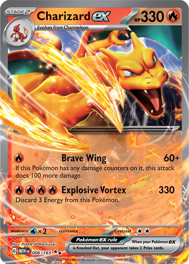 Charizard ex - 006/165 DR - Scarlet & Violet 151 - Pokemon TCG (Holo)