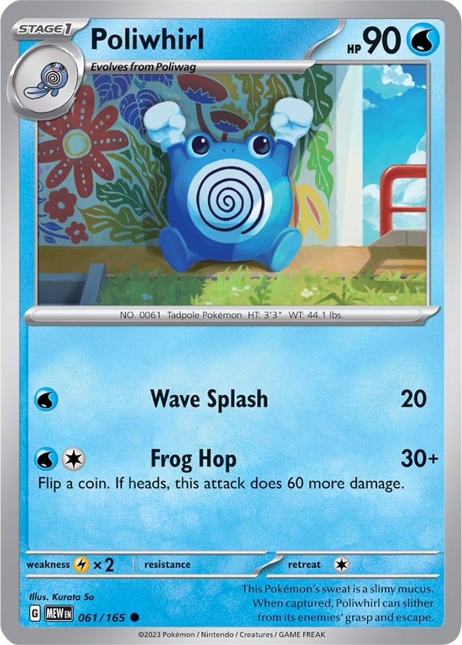 Poliwhirl - 061/165 C - Scarlet & Violet 151 - Pokemon TCG