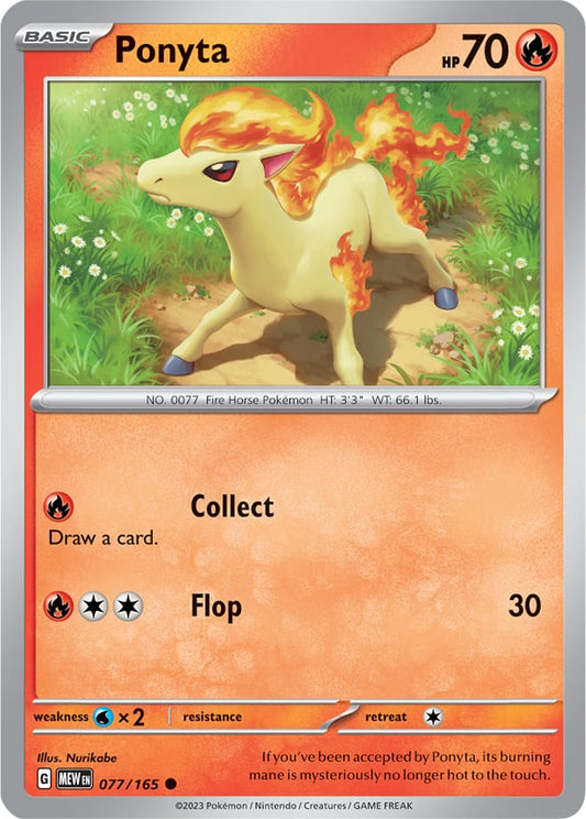 Ponyta - 077/165 C - Scarlet & Violet 151 - Pokemon TCG