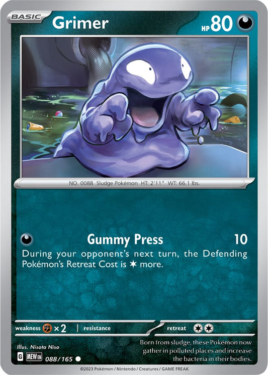 Grimer - 088/165 C - Scarlet & Violet 151 - Pokemon TCG