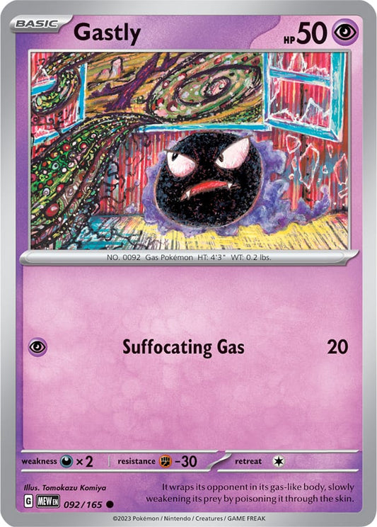 Gastly - 092/165 C - Scarlet & Violet 151 - Pokemon TCG