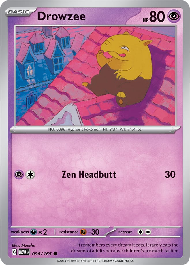 Drowzee - 096/165 C - Scarlet & Violet 151 - Pokemon TCG