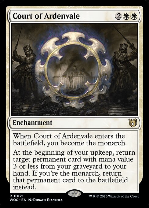 Court of Ardenvale - Wilds of Eldraine Commander WOC - NM - 0021 R