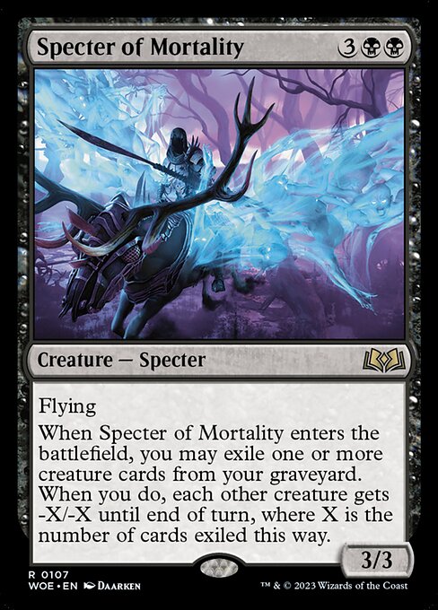 Specter of Mortality - Wilds of Eldraine WOE - NM - 0107 R