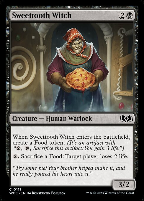 Sweettooth Witch - Wilds of Eldraine WOE - NM - 0111 C