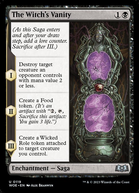 The Witch's Vanity - Wilds of Eldraine WOE - NM - 0119 U