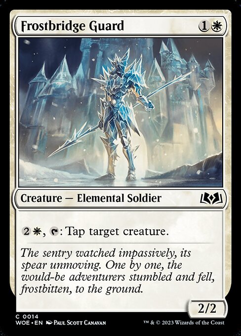 Frostbridge Guard - Wilds of Eldraine WOE - NM - 0014 C