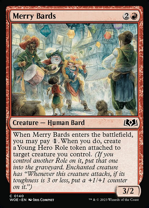 Merry Bards - Wilds of Eldraine WOE - NM - 0140 C