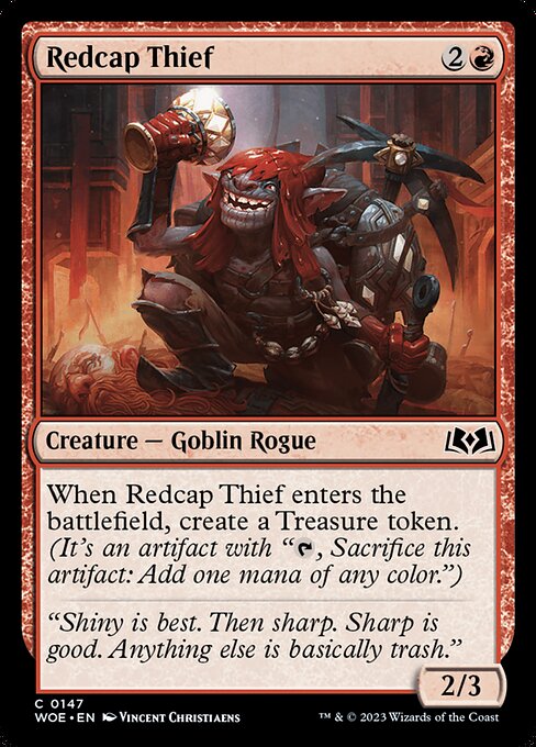 Redcap Thief - Wilds of Eldraine WOE - NM - 0147 C