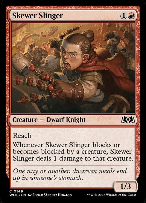 Skewer Slinger - Wilds of Eldraine WOE - NM - 0149 C