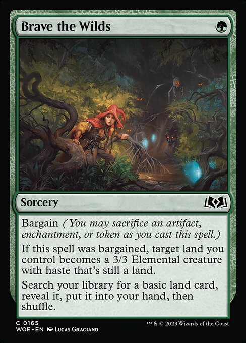 Brave the Wilds - Wilds of Eldraine WOE - NM - 0165 C