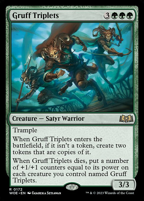 Gruff Triplets - Wilds of Eldraine WOE - NM - 0172 R