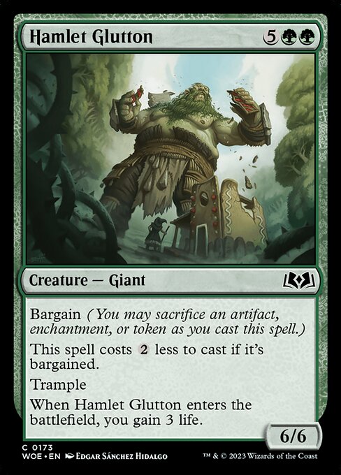 Hamlet Glutton - Wilds of Eldraine WOE - NM - 0173 C