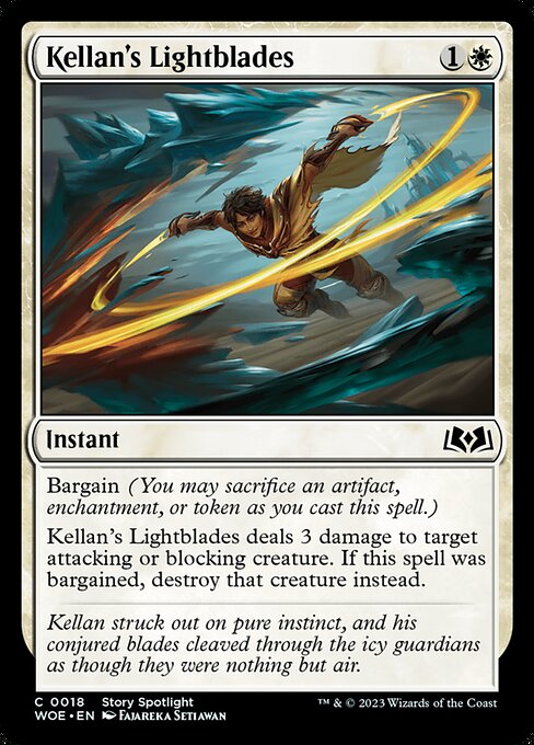 Kellan's Lightblades - Wilds of Eldraine WOE - NM - 0018 C