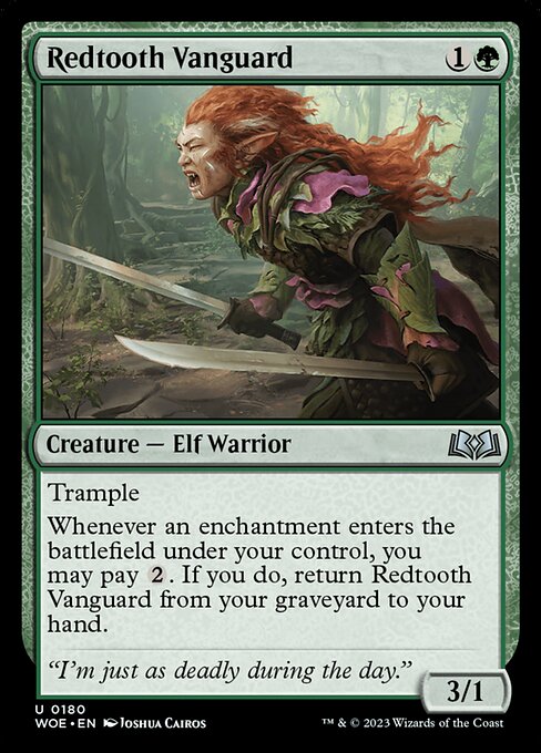 Redtooth Vanguard - Wilds of Eldraine WOE - NM - 0180 U