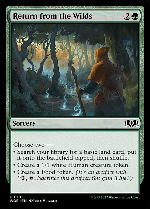 Return from the Wilds - Wilds of Eldraine WOE - NM - 0181 C