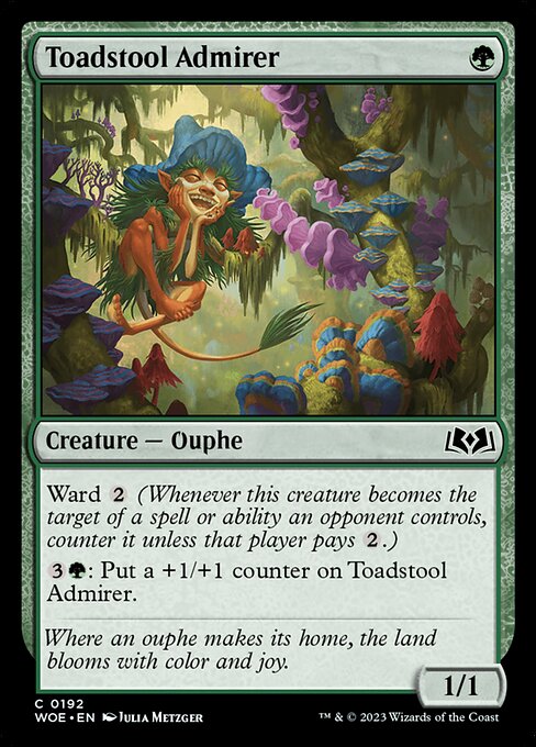 Toadstool Admirer - Wilds of Eldraine WOE - NM - 0192 C