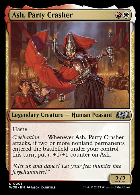 Ash, Party Crasher - Wilds of Eldraine WOE - NM - 0201 U